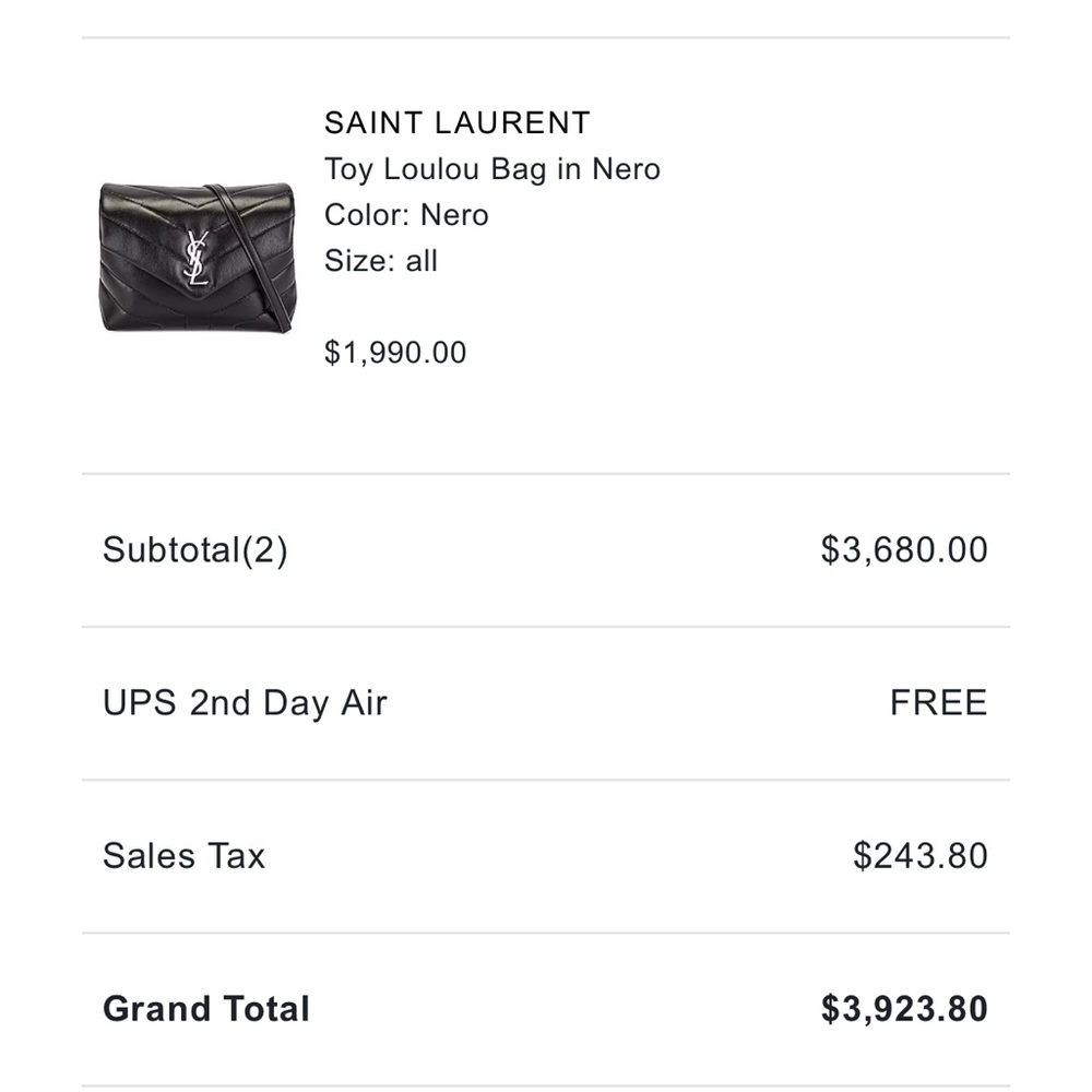 YSL Black Crossbody Bag - Picture 9 of 9